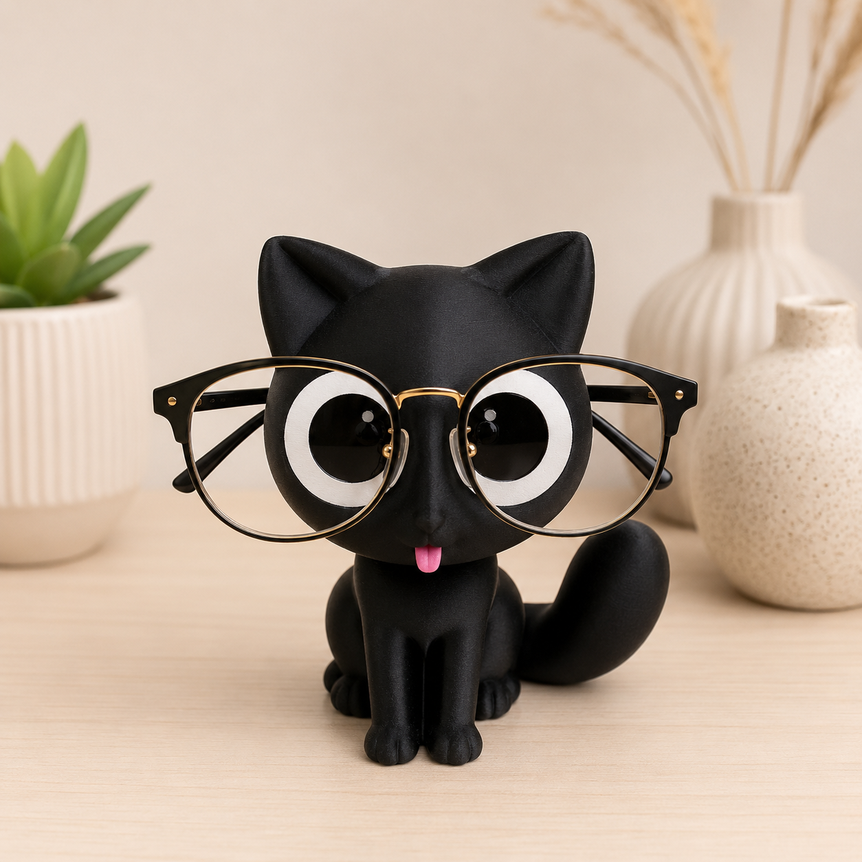 Porta-Óculos Gatinho Decorativo 3D